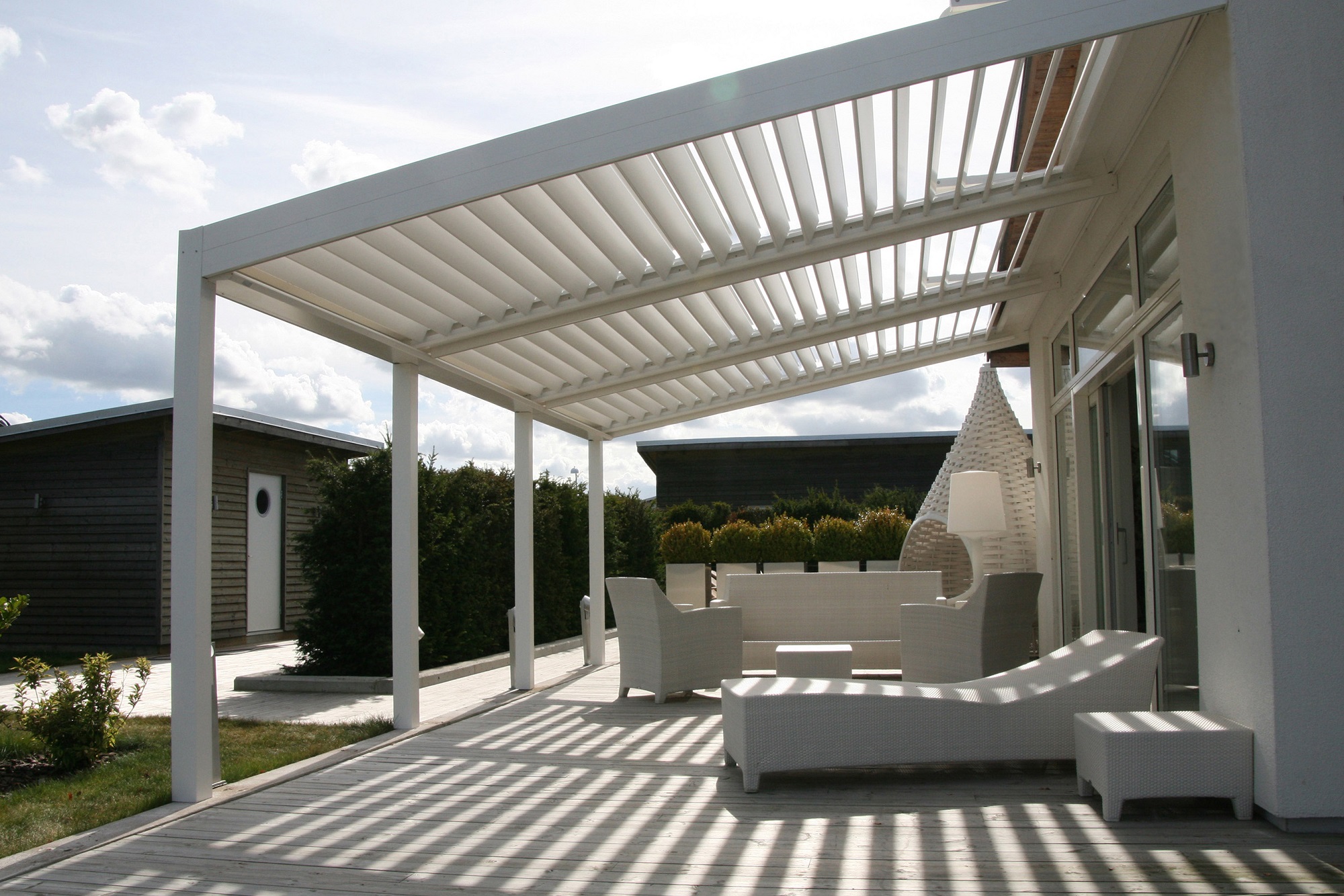 rotating waterproof aluminum louver roof blade system